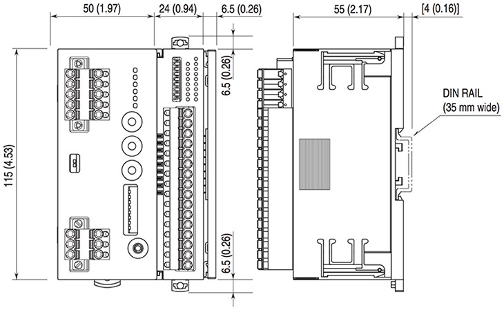 BA8BM-DAC8 尺寸