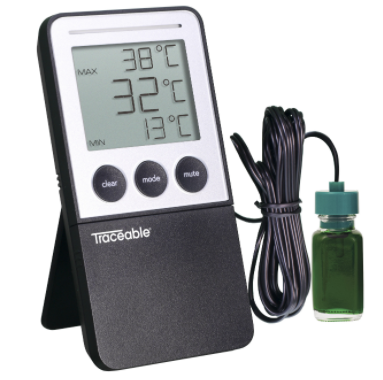 TRACEABLE（溯源）带瓶探针的可追踪冰箱/冰柜数字温度计 5650TR