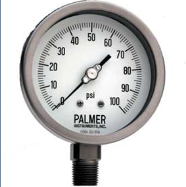 PALMER WAHL（帕墨 瓦尔）全不锈钢工业压力表 25CS