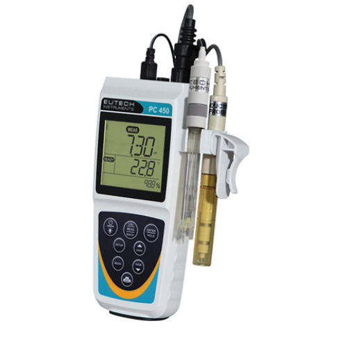 Thermo优特Eutech便携式pH/ORP/电导率测量仪PC450